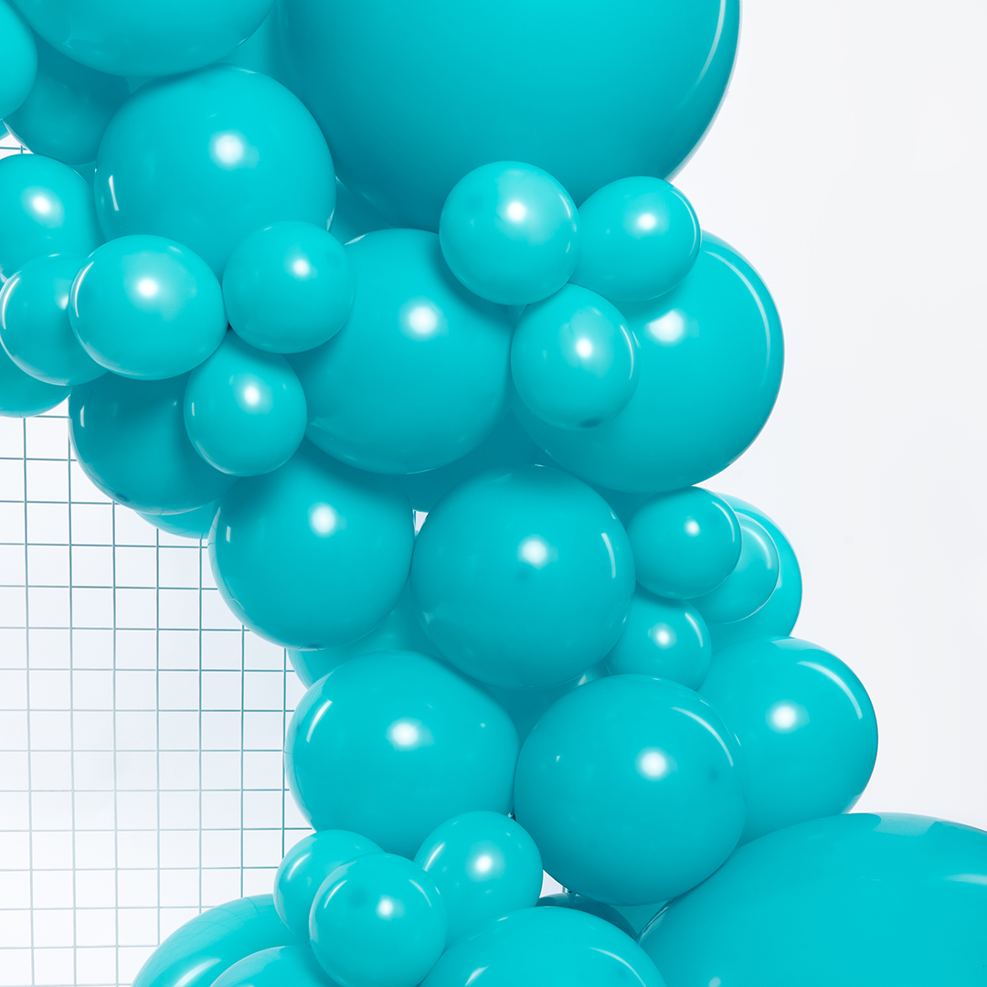 Шар (5''/13 см), Карибский голубой, пастель, 100 шт.