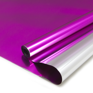 Упаковочная пленка 30мкм (0,7*7,5 м) Цветной металл, Малина, 1 шт.