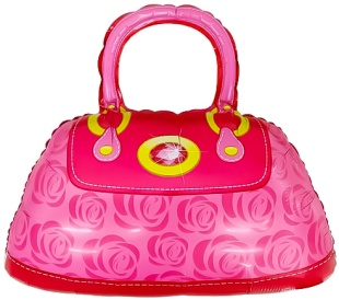 Шар (22''/56 см) Фигура, Сумочка, Розовый, 1 шт.