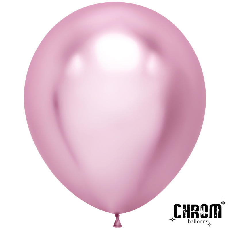 Шар (18''/46 см) Сиреневый, хром, 10 шт.