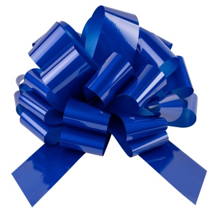 Бант Шар, Синий, Лаковый, 36 см, 1 шт. в упак. 