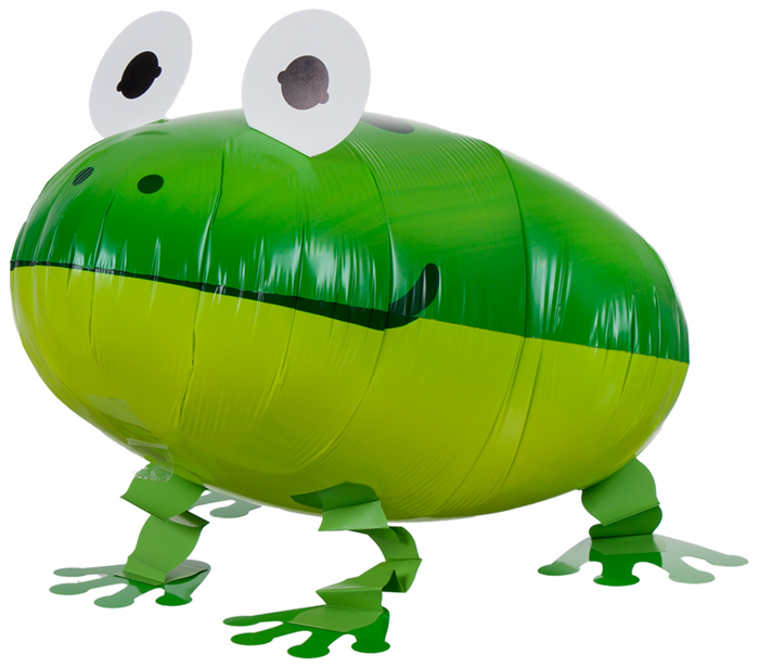 Шар 3D (22''/56 см) Ходячая Фигура, Лягушка, Зеленый, 1 шт.