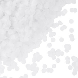 Конфетти тишью Круг, Белый, 1 см, 50 г.