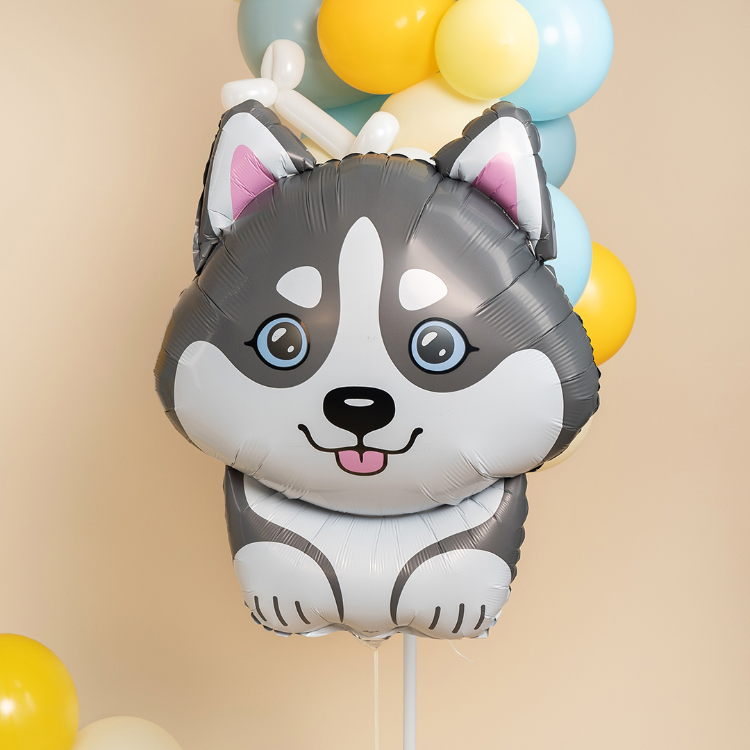 Шар (32''/81 см) Фигура, Хаски, 1 шт. в уп.