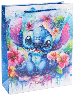 Пакет подарочный, 210гр, Любимый монстрик, Дизайн №1, Голография, 42*31*12 см, 1 шт.