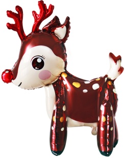Шар (50''/127 см) Фигура 3D, Милый олень, 1 шт. в уп.