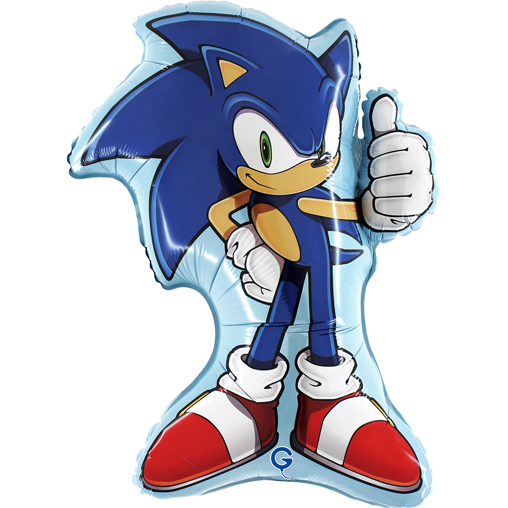 Шар (28''/71 см) Фигура, Соник, 1 шт.