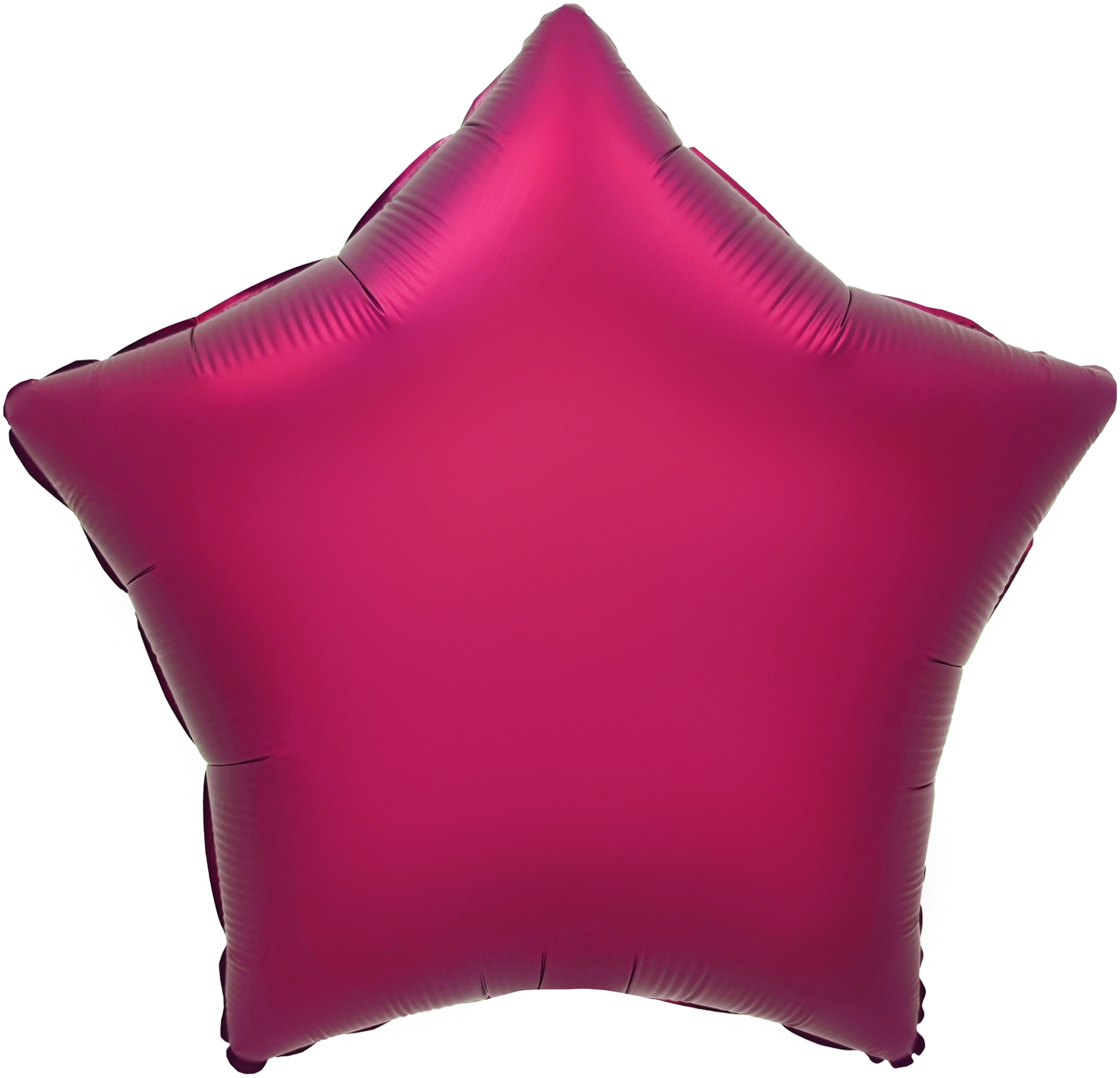 Шар (18''/46 см) Звезда, Бургундия, Сатин, 1 шт.