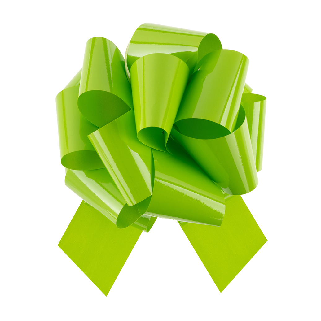 Бант Шар, Салатовый, Лаковый, 21 см, 1 шт. в упак.  Бант Шар, Салатовый, Лаковый, 21 см, 1 шт. в упак.