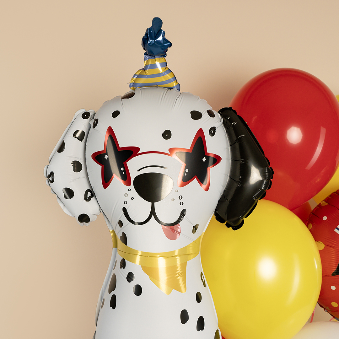 Шар (34''/86 см) Фигура, Далматинец в колпачке, 1 шт. в уп.