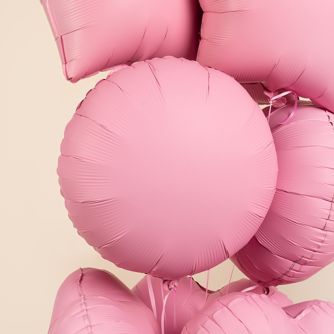 Шар (18''/46 см) Круг, Розовая Сакура, Матовый, 1 шт.