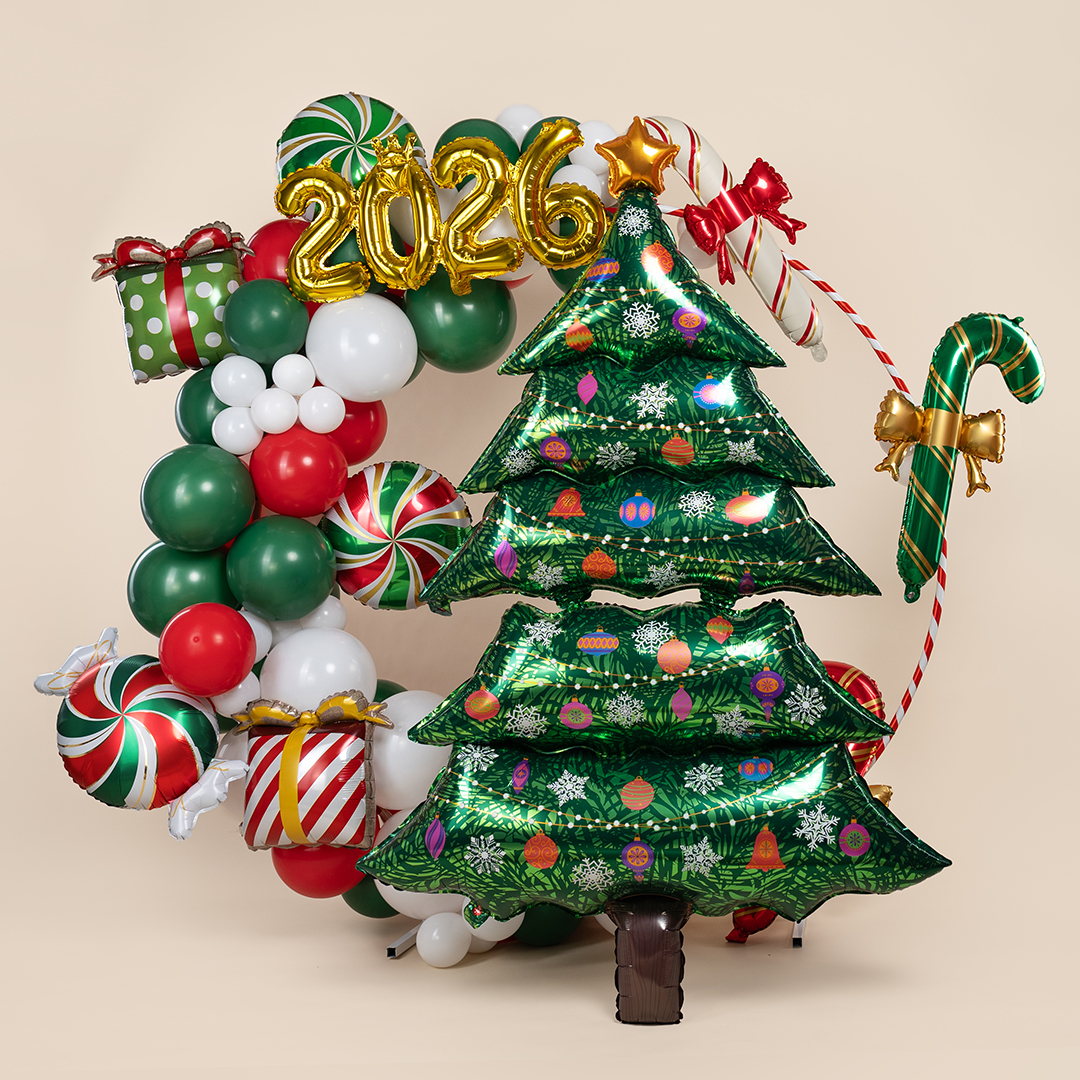 Шар (63''/160 см) Фигура, Новогодняя елка, 1 шт. в уп.