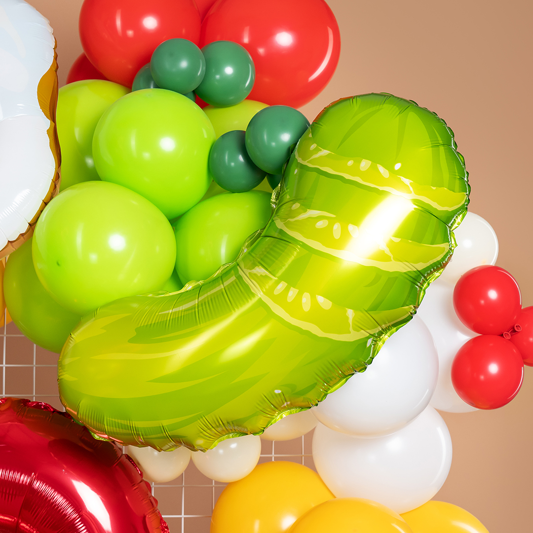 Шар (29''/74 см) Фигура, Соленый огурец, Зеленый, 1 шт.