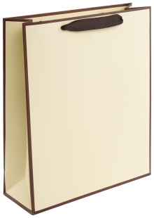 Пакет подарочный, 230гр, Премиум, Ванильный крем, 20*15*6 см, 1 шт.