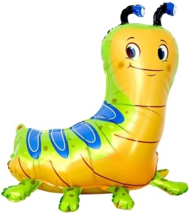 Шар (33''/84 см) Фигура 3D, Гусеница, 1 шт. в уп.