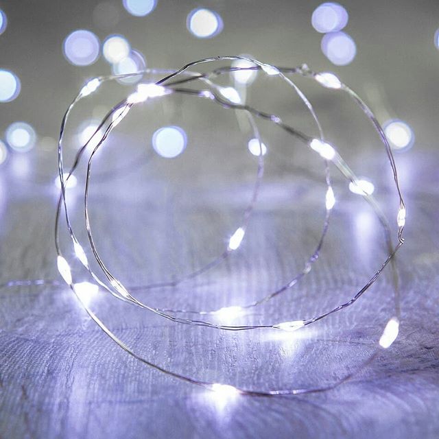 Светодиодная гирлянда, Роса 30 Led, IP14, 3 м. Белый, 1 шт.
