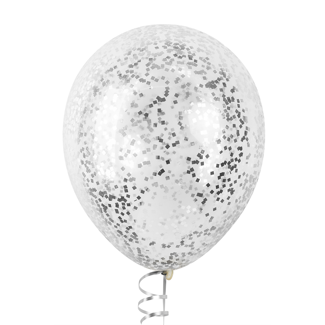 Конфетти фольга Квадрат, Серебро, Металлик, 0,5 см, 50 г.