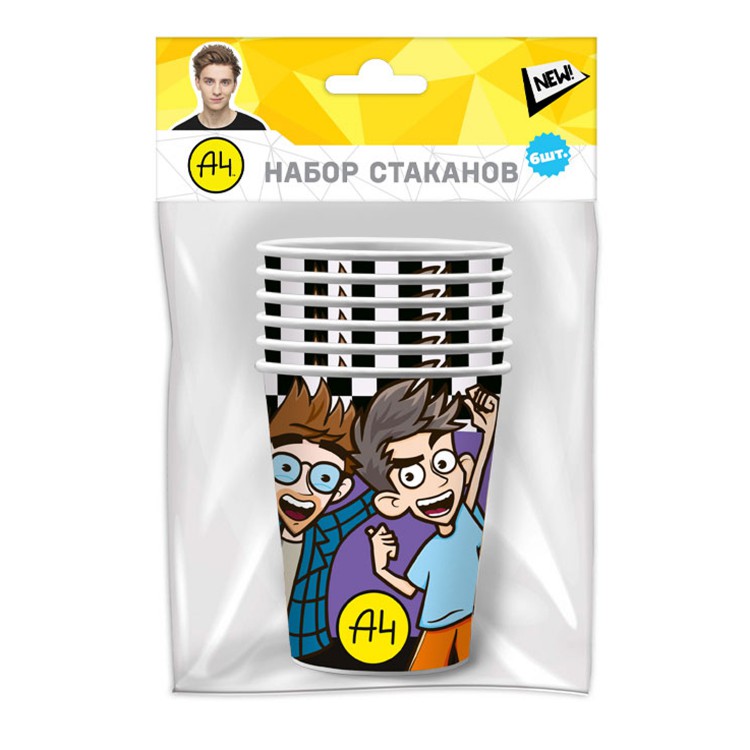 Стаканы (250 мл) Влад А4, 6 шт.