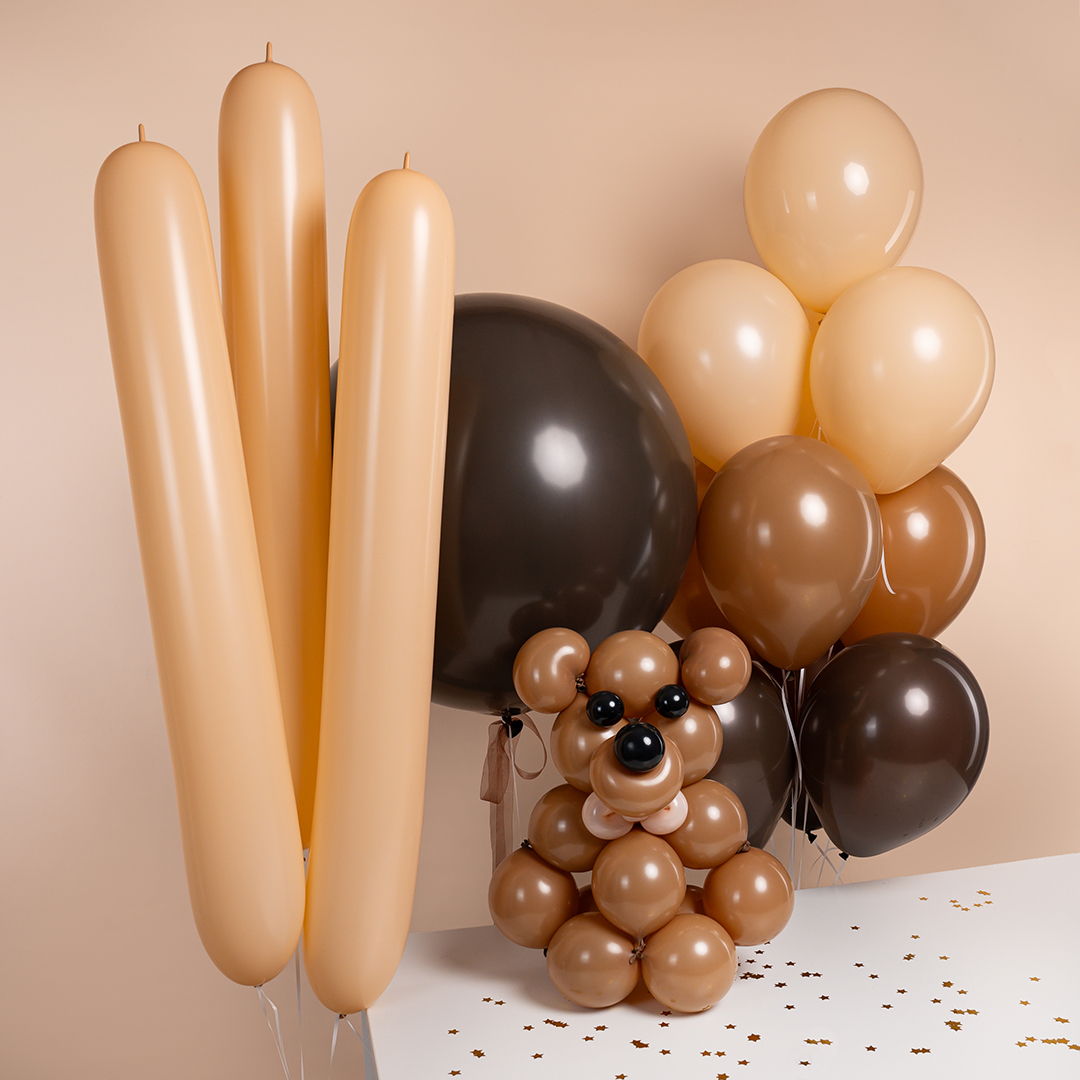 Шар (6''/15 см) ШДМ, Телесный (661), макарунс, 20 шт.