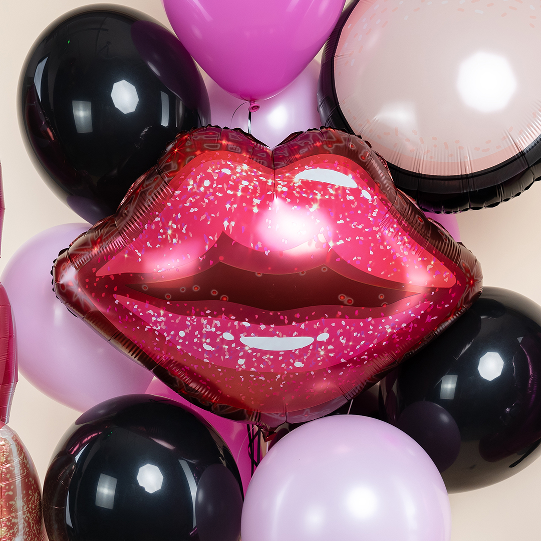 Шар (28''/71 см) Фигура, Губы, 1 шт.