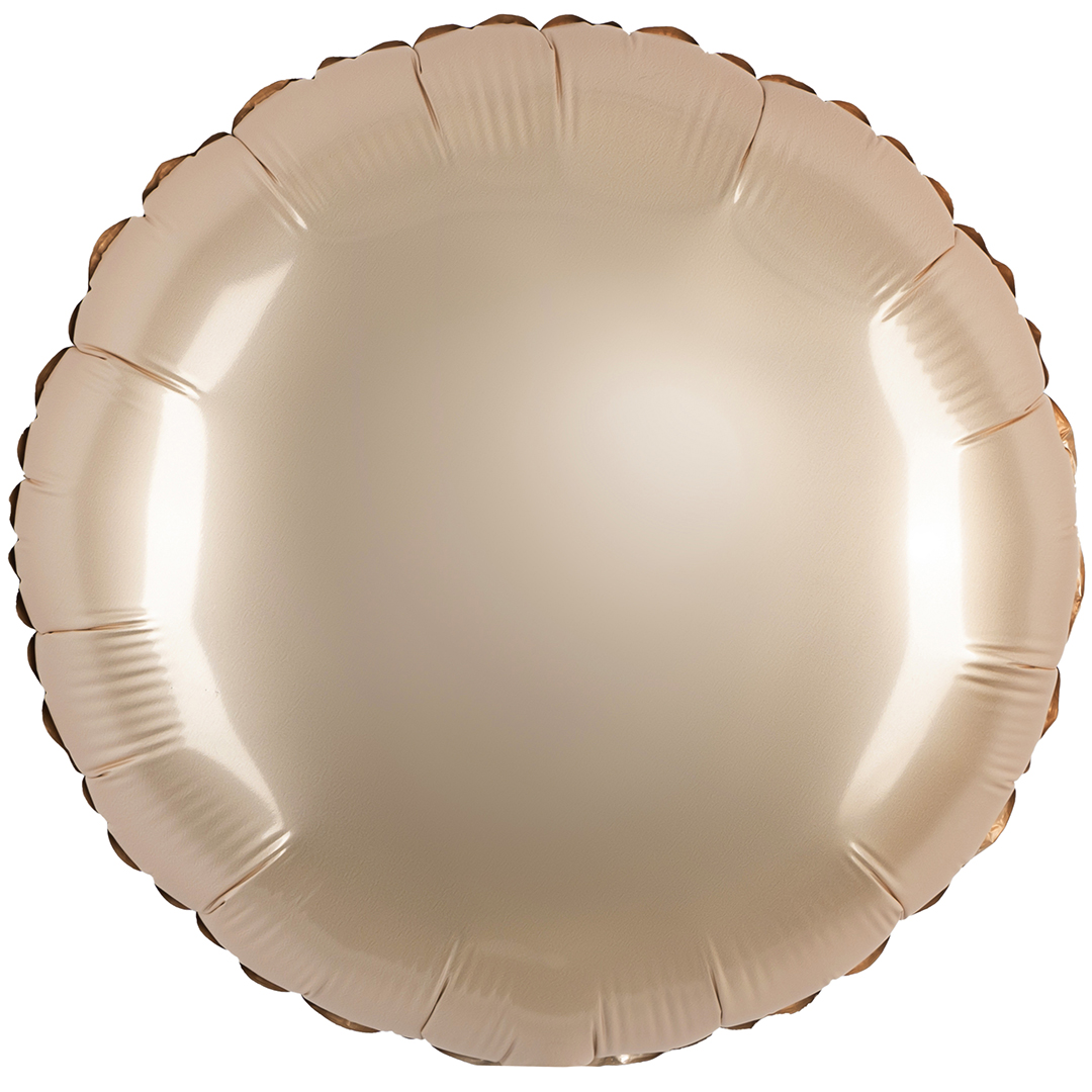 Шар (18''/46 см) Круг, Звездное Золото, Матовый, 1 шт.