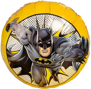 Шар (18''/46 см) Круг, Бэтмен, Дизайн №2, 1 шт. в уп.