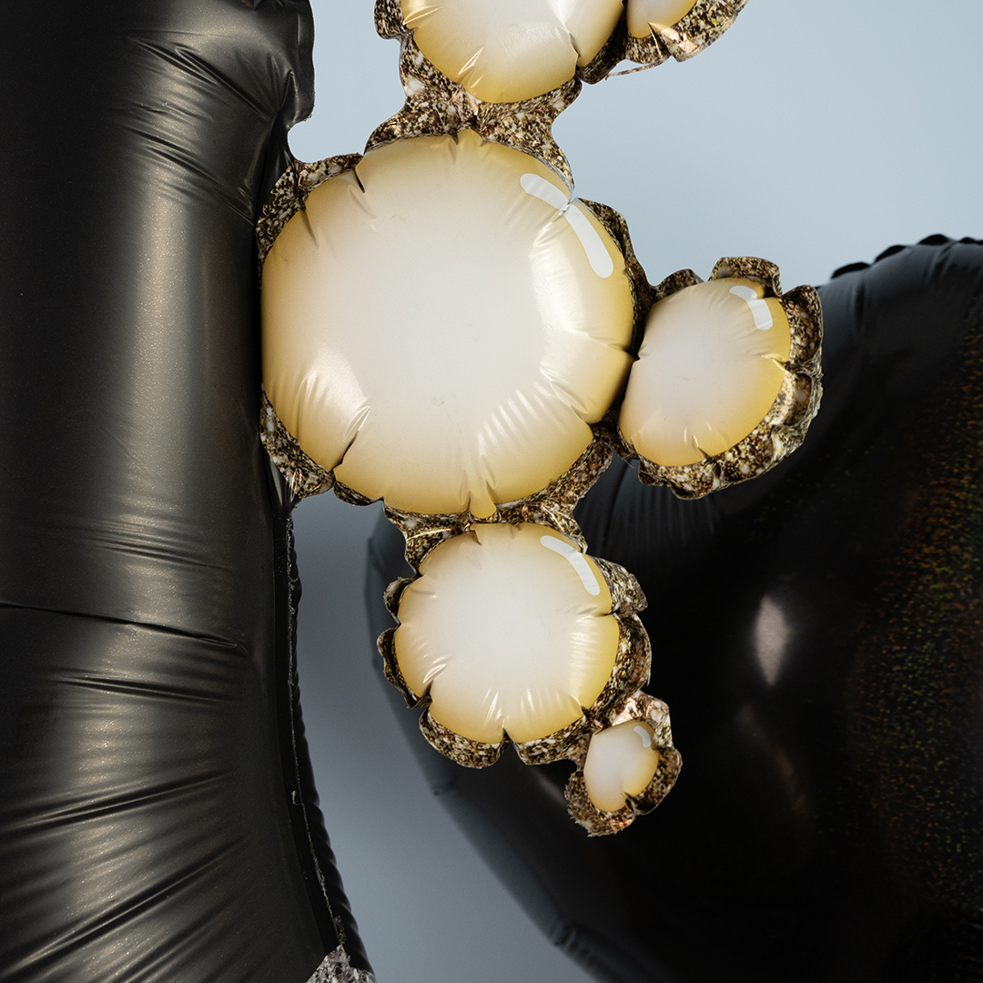 Шар (39''/99 см) Фигура, Бутылка Шампанское, Новогодние пузырьки, 1 шт.