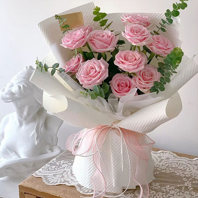 Лента декоративная (4 см*9,14 м) Органза с леской, Нежно-розовый, 1 шт.