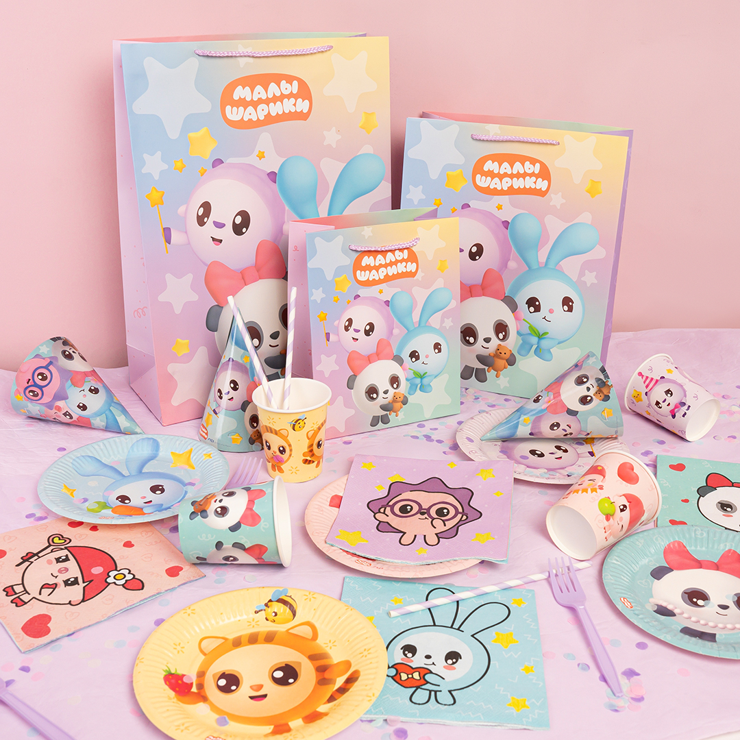 Пакет подарочный, 210гр, Малышарики, 41*31*12 см, 1 шт.