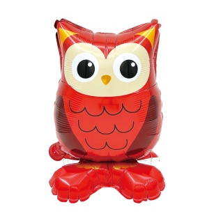 Шар 3D (18''/46 см) Фигура на подставке, Лесная Сова, 1 шт. в уп.