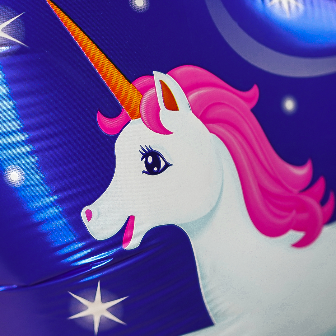 Шар (18''/46 см) Сердце, Звездный единорог, 1 шт.