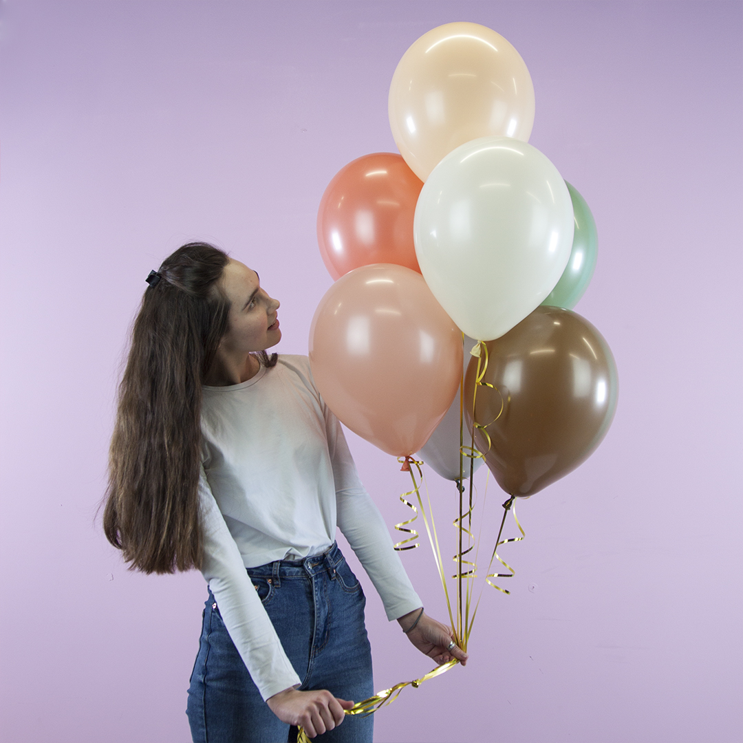 Шар (12''/30 см) Кофе, пастель ретро, 100 шт.