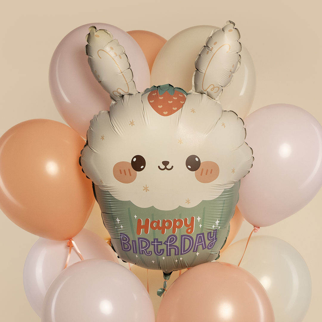Шар (24''/61 см) Фигура, Кексик с зайчиком, 1 шт. в уп.