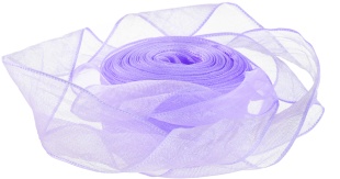 Лента органза (2,5 см*9,14 м) Нежная грация, Сиреневый, 1 шт.