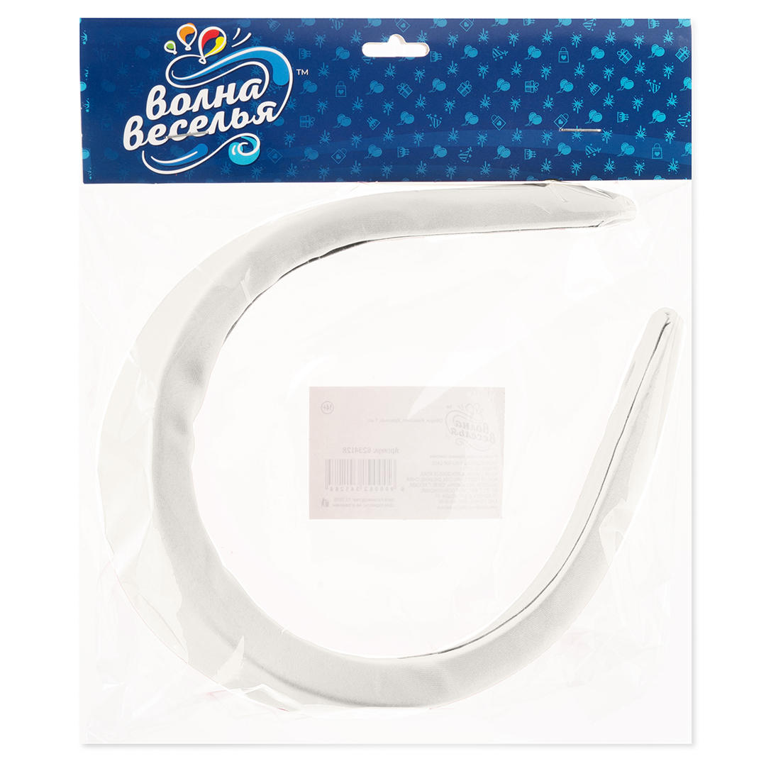 Ободок, Кокошник, Белый, 1 шт. в упак. 