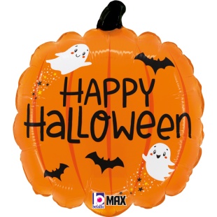Шар (18''/46 см) Фигура, Тыква на Хэллоуин, Оранжевый, 1 шт.
