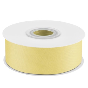 Лента атласная (2,5 см*22,85 м) Нежно-желтый, 1 шт.