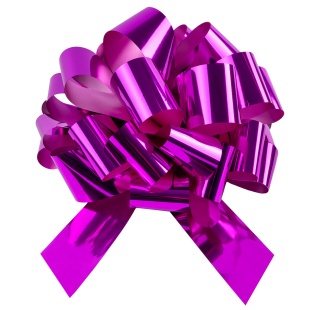 Бант Шар, Фуше, Металлик, 36 см, 1 шт. в упак. 