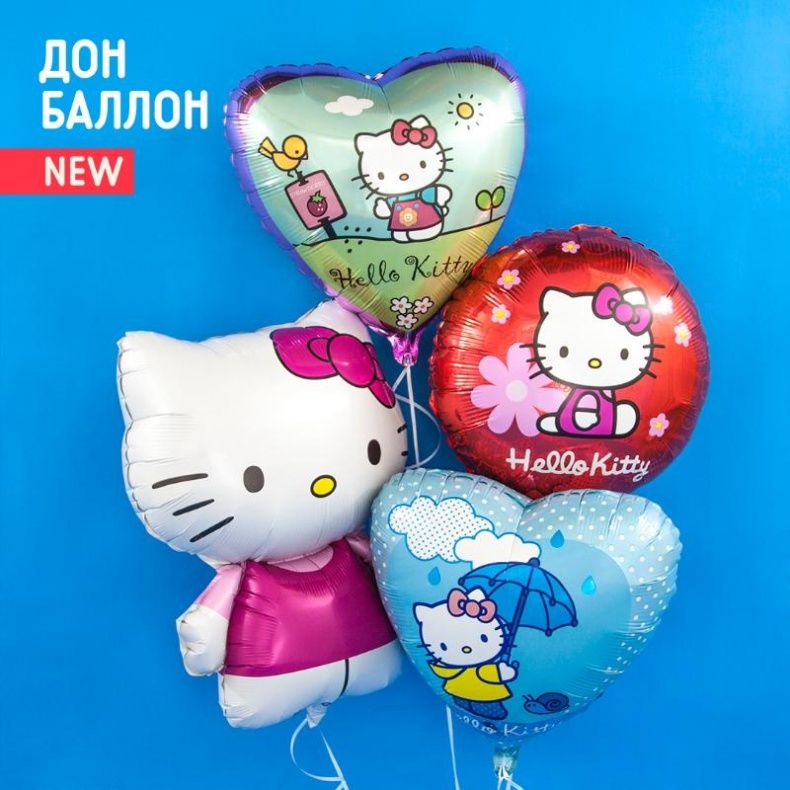 Новые фольгированные шары Hello Kitty