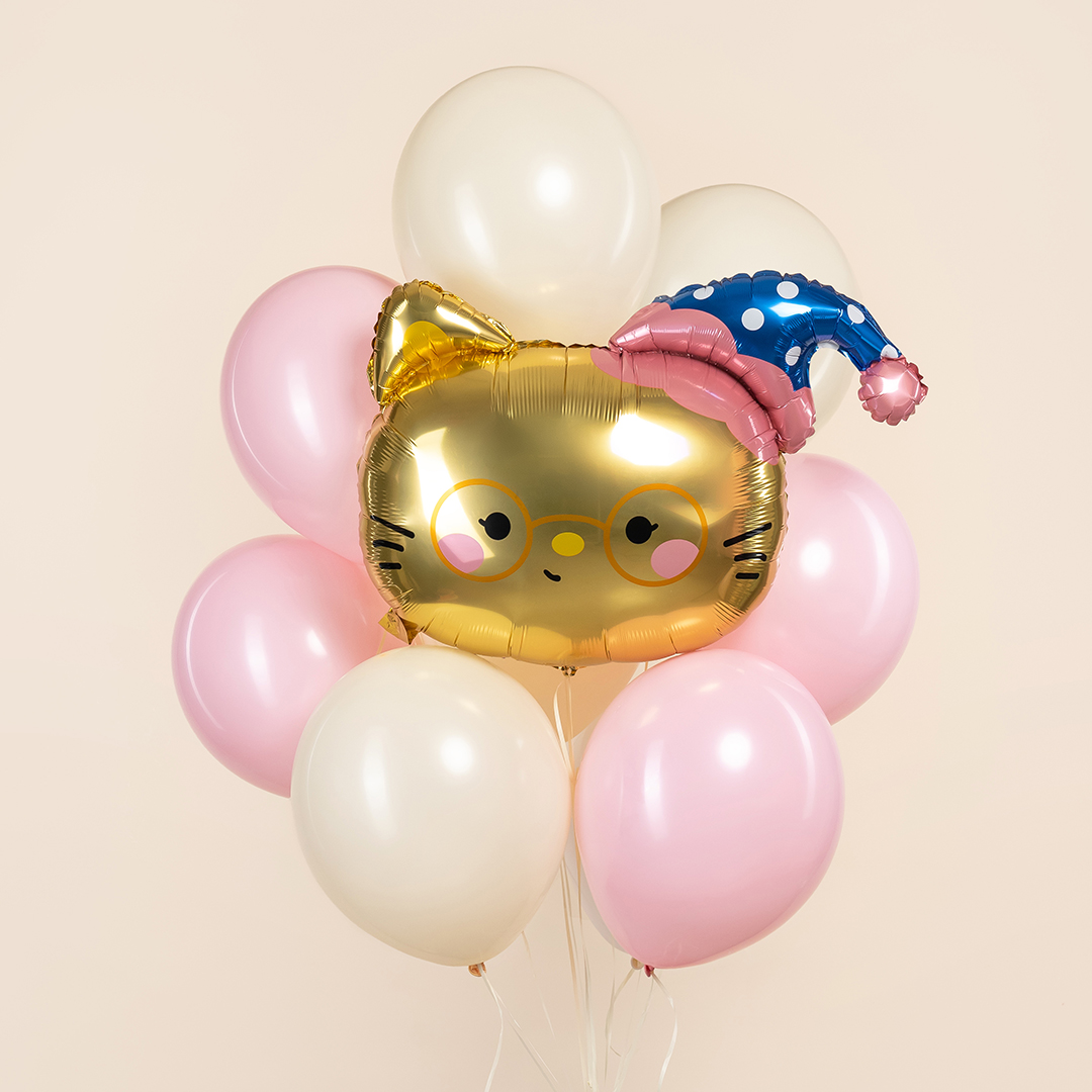 Шар (29''/74 см) Фигура, Котенок в колпачке, 1 шт.