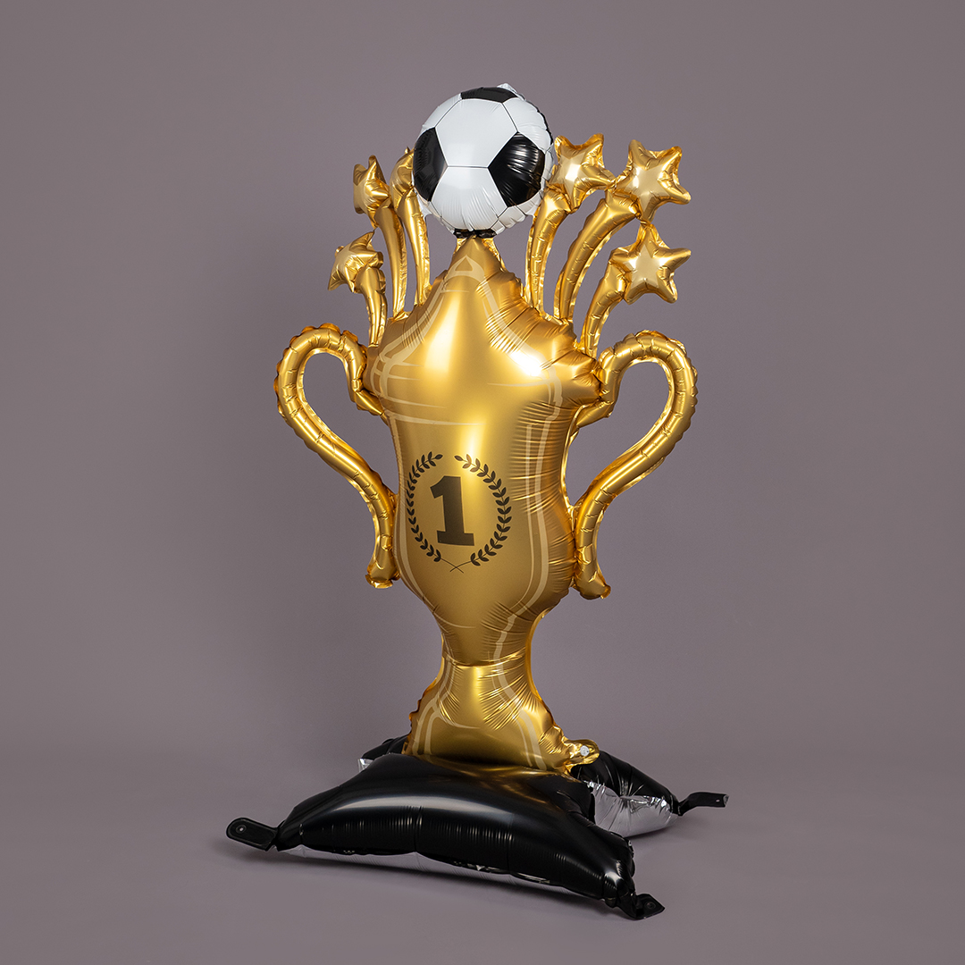 Шар 3D (59''/150 см) Фигура на подставке, Кубок Чемпиона, Футбольный мяч, 1 шт. в уп.
