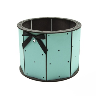 Декоративный ящик Кашпо Ретро, Тиффани, 17*17*13 см, 1 шт. 