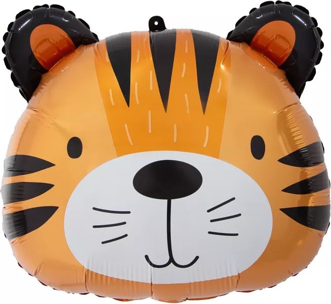Шар (23''/58 см) Фигура, Голова, Маленький Тигр, 1 шт.