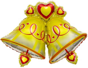 Шар (35''/89 см) Фигура, Колокольчики, 1 шт.