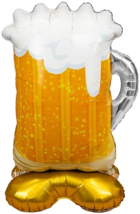 Шар 3D (60''/152 см) Фигура на подставке, Кружка пива, 1 шт. в уп.