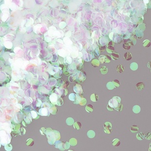 Конфетти фольга Круг, Перламутр, Хамелеон, 1 см, 50 г.