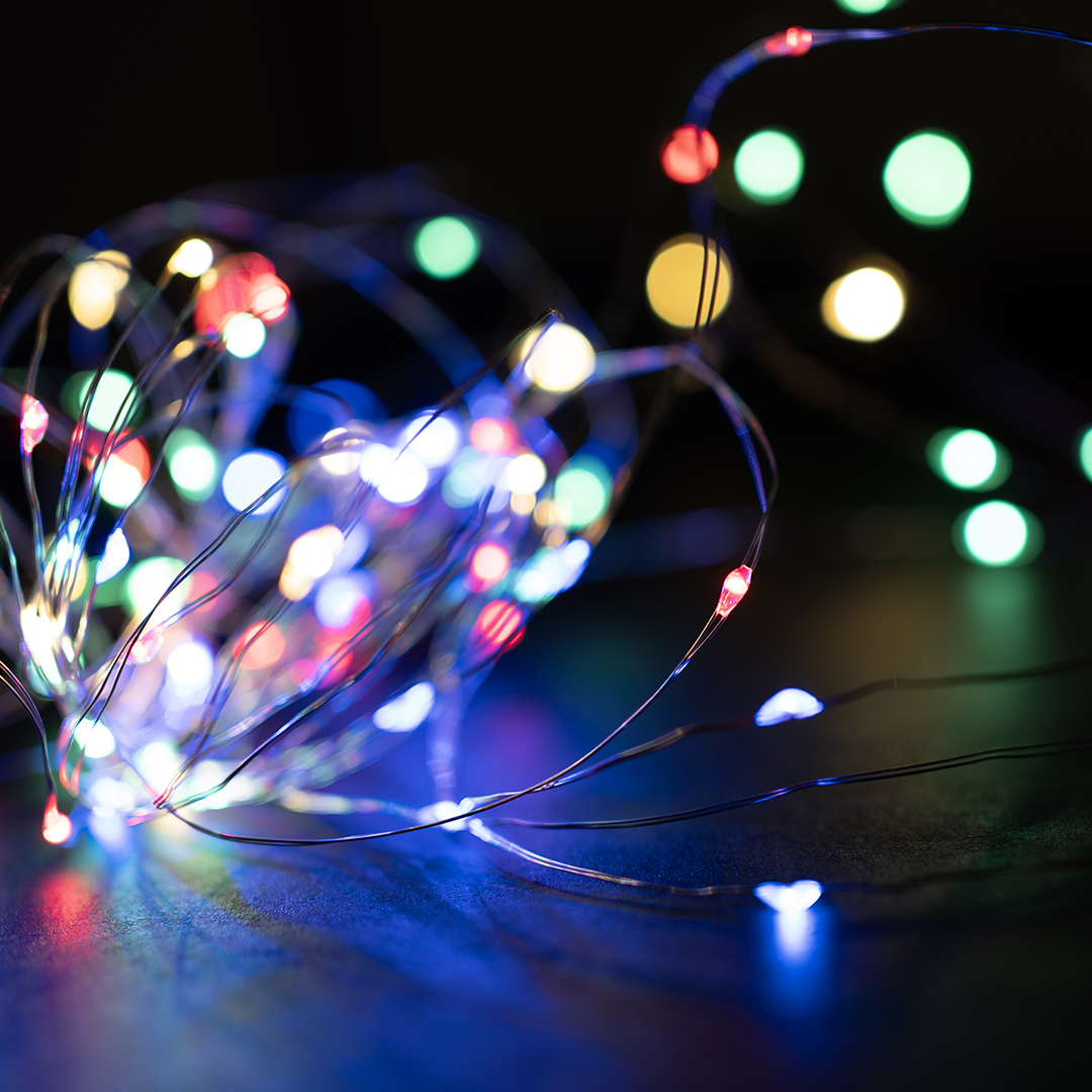Светодиодная гирлянда, Роса 100 Led, 8 режимов, IP14, 10 м. Разноцветный, 1 шт.