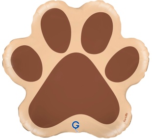 Шар (14''/36 см) Мини-фигура, Лапка, 1 шт.