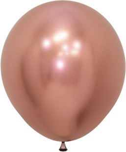 Шар (18''/46 см), Reflex, Зеркальный блеск, Розовое золото (968), хром, 6 шт.