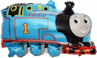 Шар (28''/71 см) Фигура, Маленький паровозик, 1 шт. в уп.